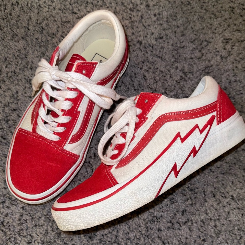 Vans Old Skool Bolt 2-Tone Shoe - Red
